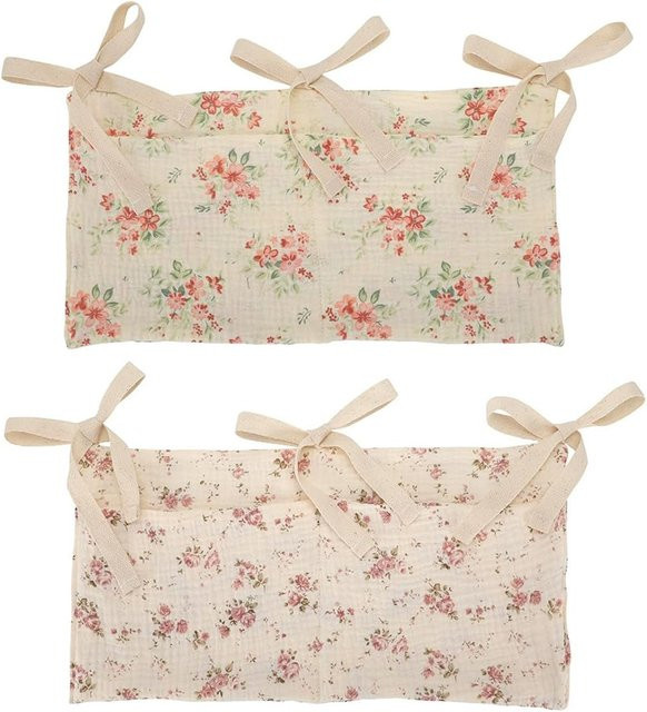 Untior Babybett-Tasche Windel-Caddy-Organizer mit Aufhängeriemen, Mehrfarbig - Bild 1