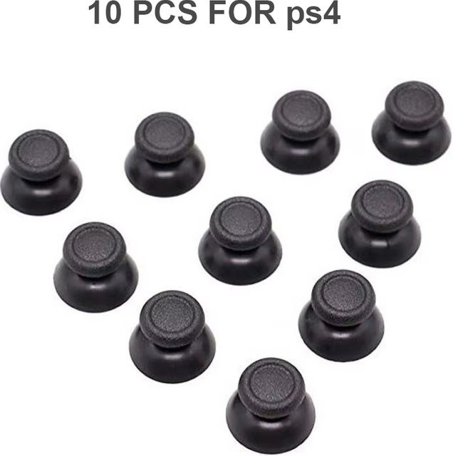 TECTINTER Ersatz-Joystick-Kappen für Xbox One/360 und PlayStation 5/4/3/2, analoge Daumen-Sticks in Schwarz, 10 Stück - Bild 1