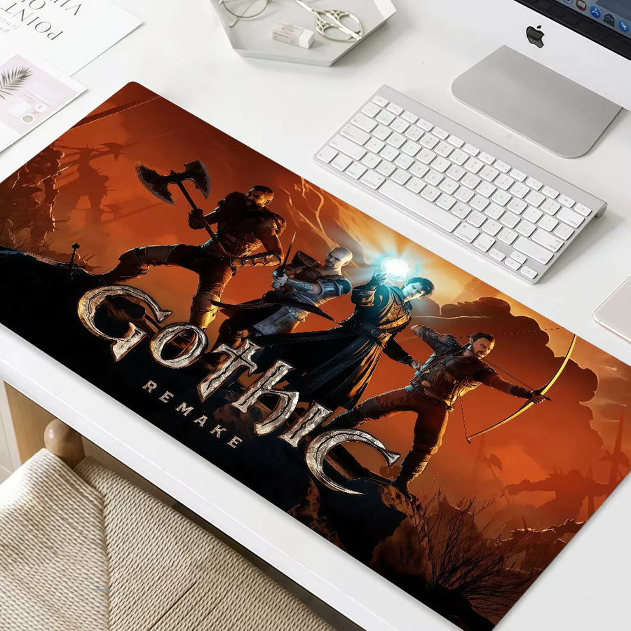Remake G-Gothic Gaming Mauspad in Multicolour, rutschfestes und verdicktes Schreibpad mit Lockedge für Gaming und Büro - Bild 2