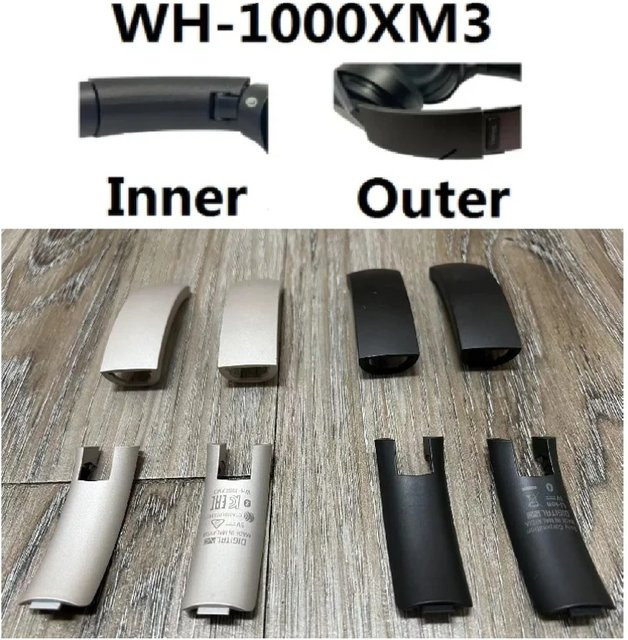 Sony Ersatz-Slider-Abdeckung für den inneren und äußeren Kopfbügel in Grau für WH-1000XM3 Kopfhörer - Bild 1