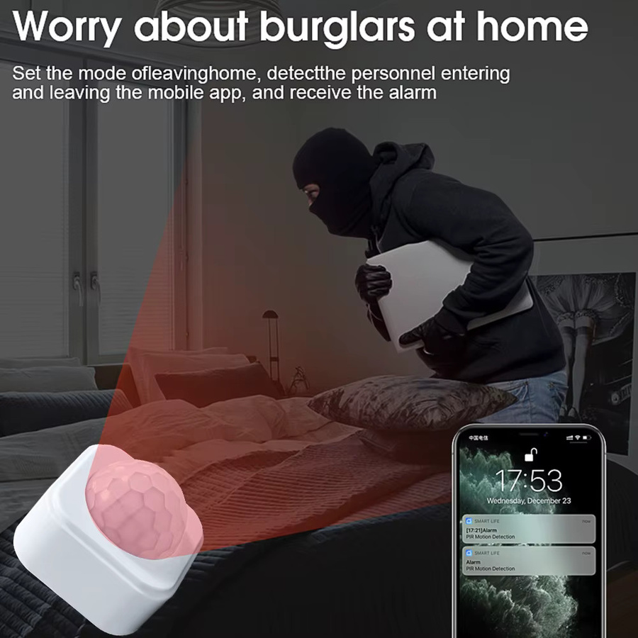 ONENUO Zigbee PIR Bewegungsmelder Smart Life Tuya Sicherheitssensor in Weiß (benötigt Zigbee Gateway) - Bild 2