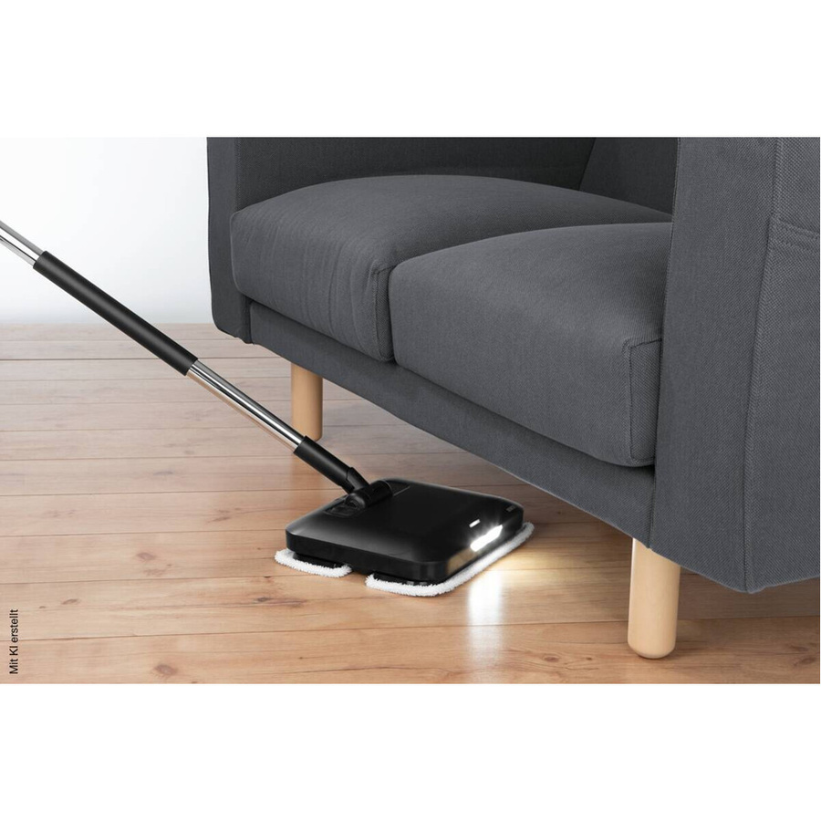 N8WERK Wischmopp in Schwarz aus Aluminium und Kunststoff B/H/L: 27,5 x 115 x 30,4 cm - Bild 4