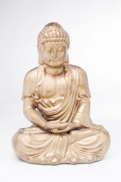 Kare Design Buddha Deko Figur Asia in Gold - Bild 1