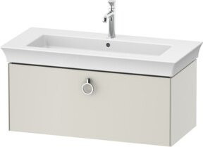 Duravit Waschtischunterschrank ohne Aufsatz White Tulip in Nordweiß matt, B/T/H: 98,4 x 41 x 45,8 cm - Bild 1
