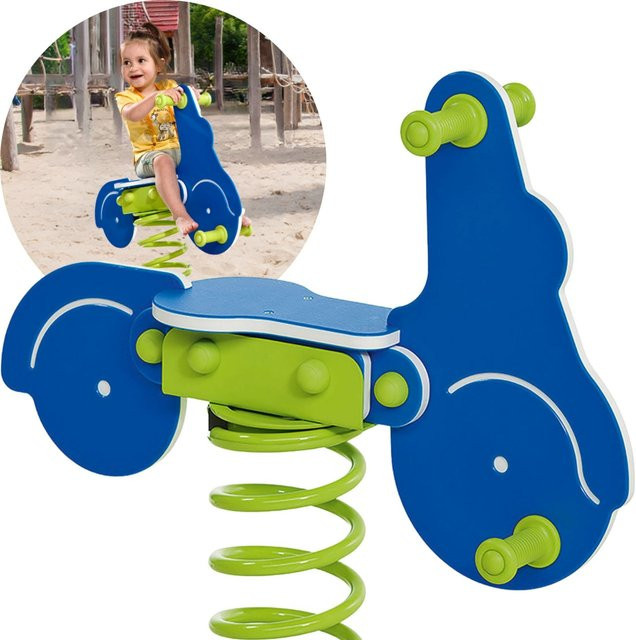 Spielturmking Federwippe Federtier ROLLER, Schaukelwippe, Blau - Bild 1
