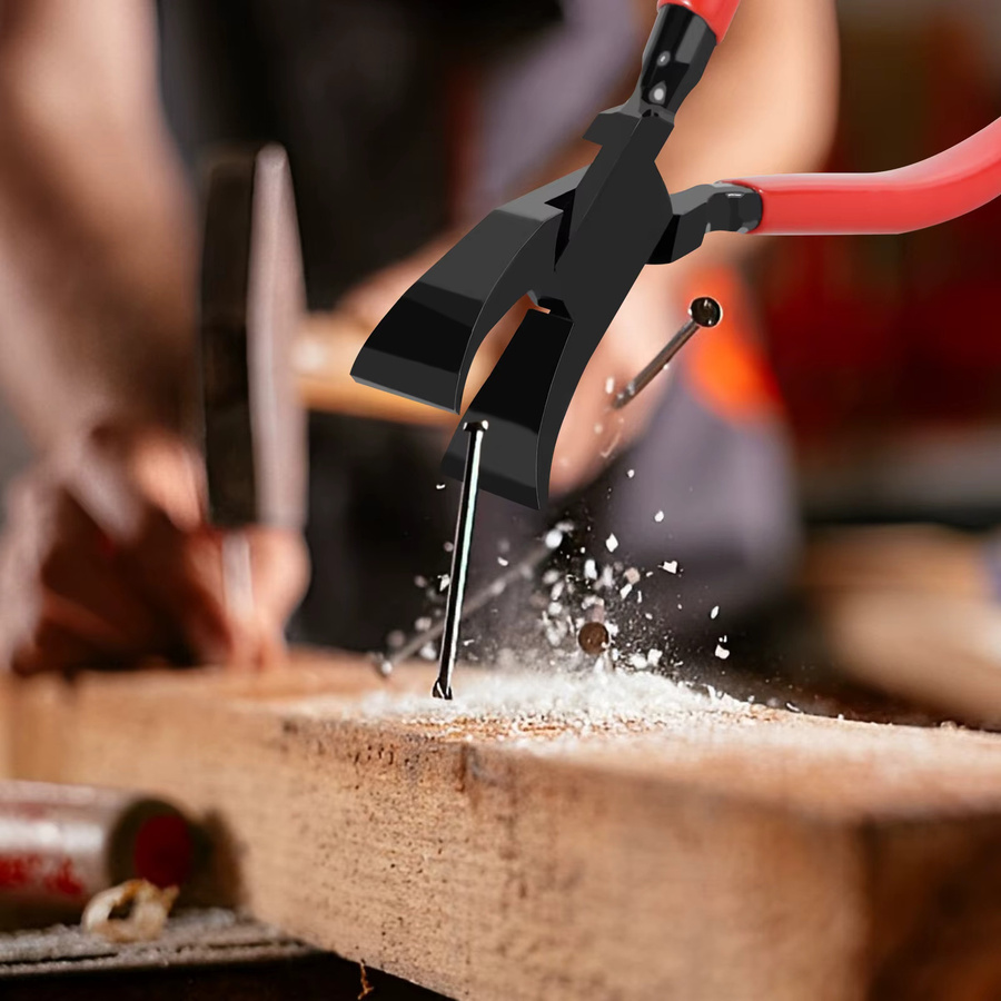 Toorise Handschaber aus Blech in Rot, gerade Mini-Blechzange und Biegezange für Dachdecker, Klempner und Metallverarbeitung mit rutschfestem Griff - Bild 2