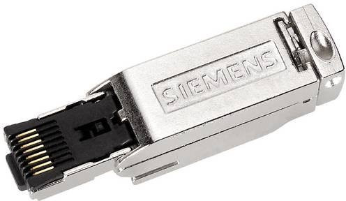 Siemens IE FC RJ45 Steckverbinder mit Metallgehäuse für Ethernet/LAN, Farbe: Silber/Multicolor, 6GK1901-1BB11-2AA0 - Bild 1