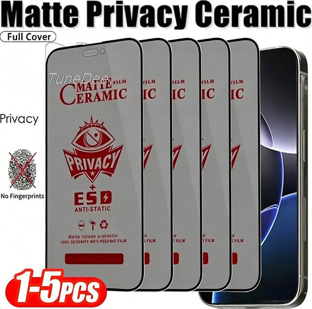Matte Keramik-Displayschutzfolie für Xiaomi Poco X7 Pro X6 X5 X3 NFC M7 M6 Pro M5S M3 F7 Pro F5 F3 C75 C71 C65 als Sichtschutz - Bild 1