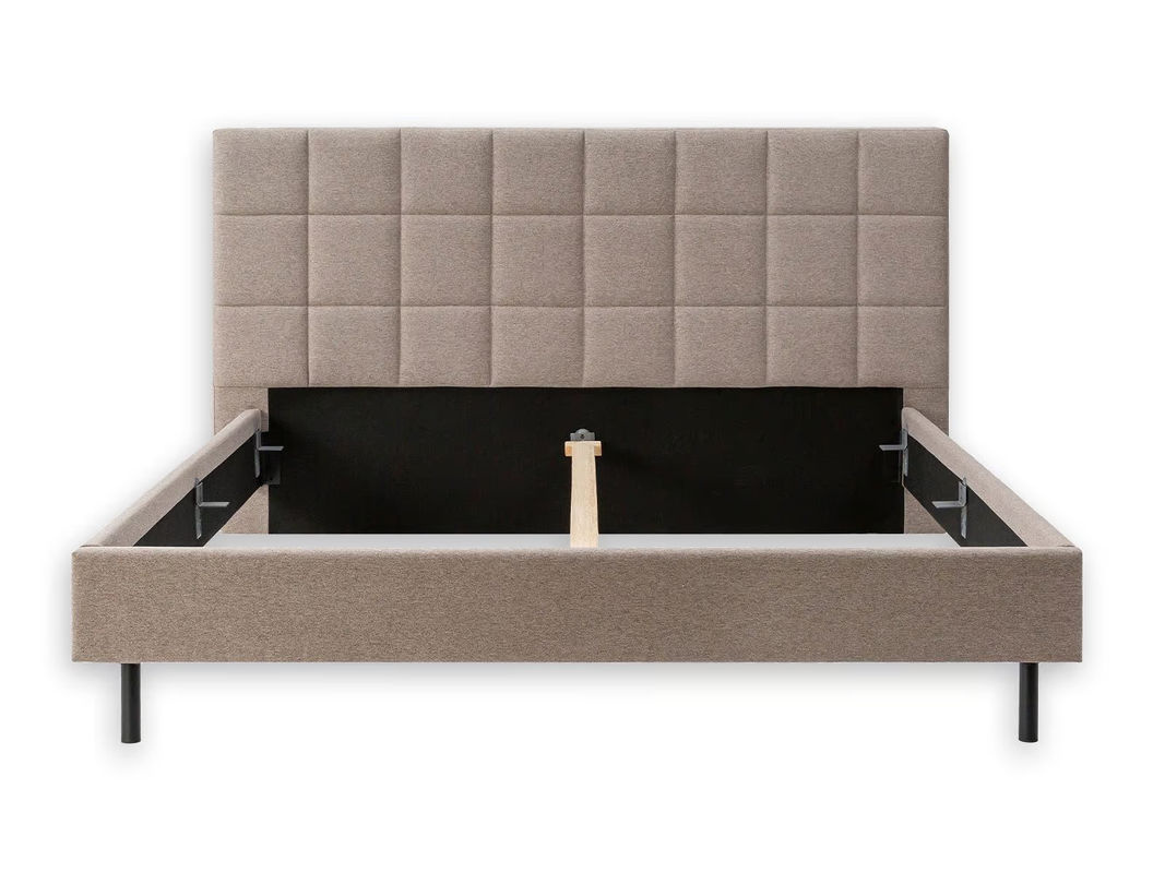 Nisco Cube Polsterbett in Beige mit modernem Design, B/T: 180 x 200 cm - Bild 2