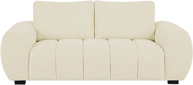 Berenia Sofa in Beige mit Stoffbezug und Armlehnen, Breite: 196 cm - Bild 1