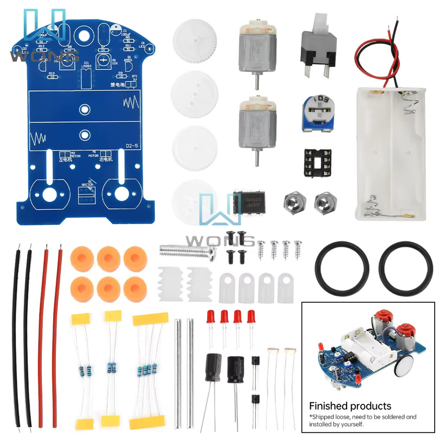Aideepen Intelligente Tracking Linie Auto DIY Kit, Fahrzeuge, Kunststoff, Bunt / Mehrfarbig - Bild 3