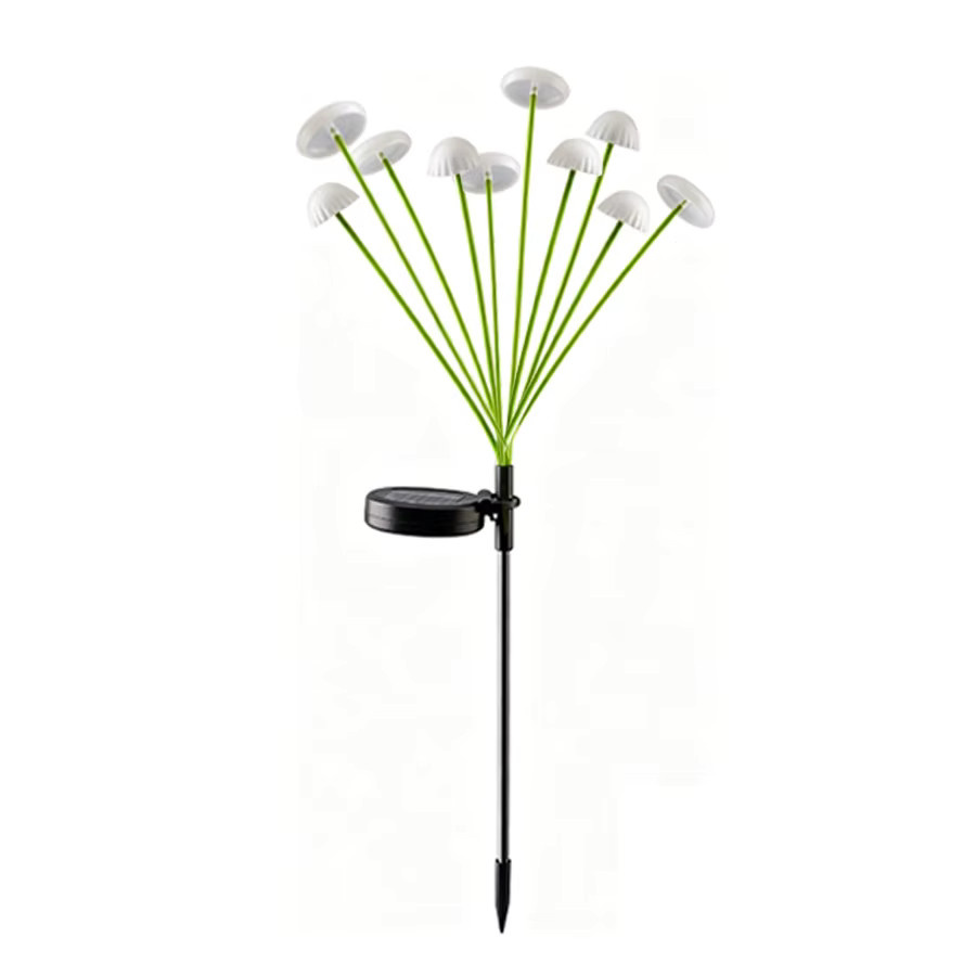 GGBEE Quallenförmige Solar-LED-Rasenlampe in Schwarz als wasserdichte Gartenleuchte für den Außenbereich mit Dämmerungssensor - Bild 4