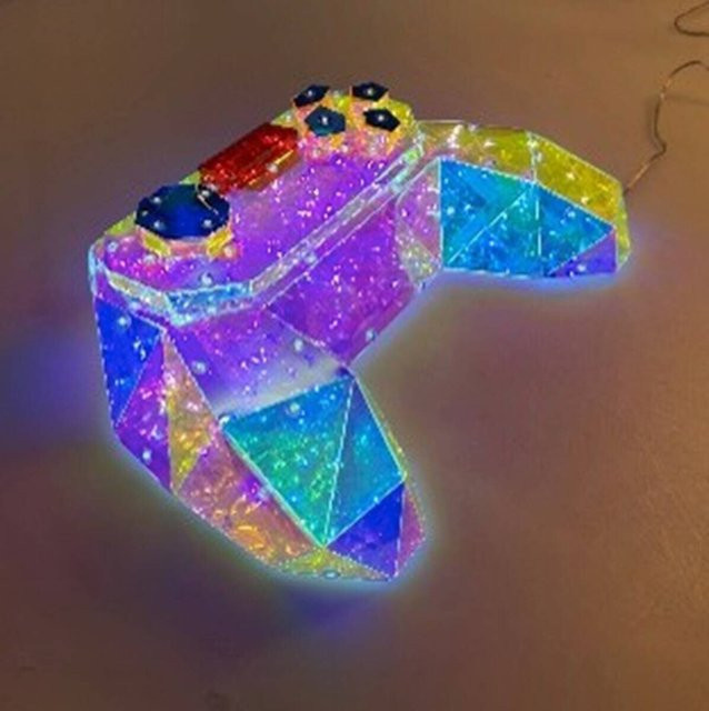 Nolo LED-Dekoleuchte Mega Tischleuchte Multicolor Transparent B/H/T: 30 x 19,7 x 6,2 cm - Bild 1