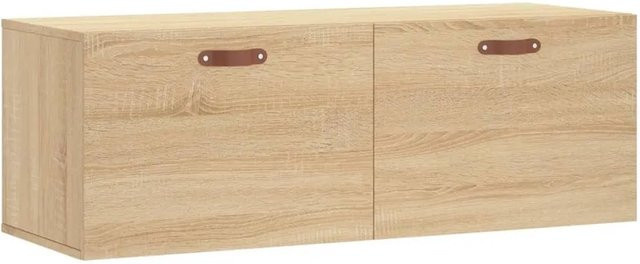 vidaXL Wandschrank Sonoma-Eiche aus Holzwerkstoff, Farbe Beige/Braun, B/T/H: 100 x 36,5 x 35 cm - Bild 1