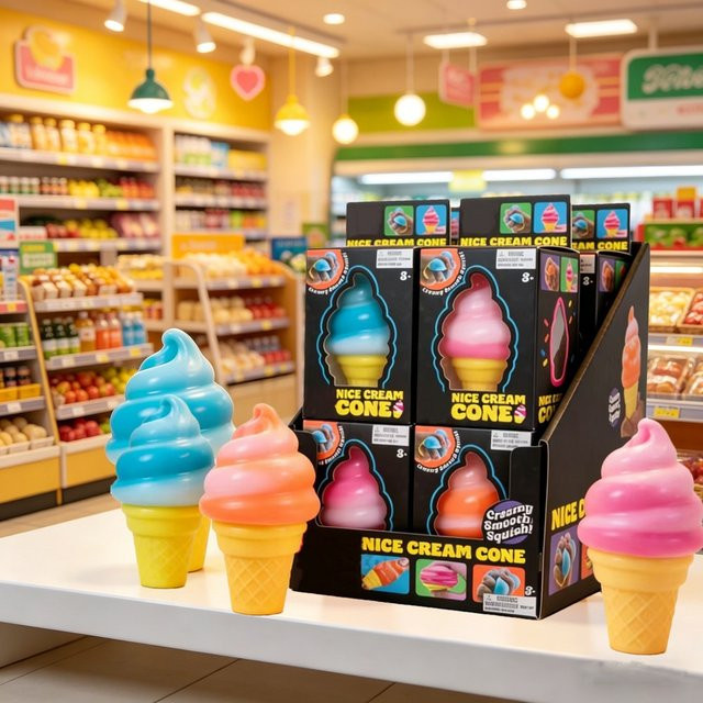 Needoh Eiscreme, Knet-Spaß-Stressabbau-Spielzeug, ab 3 Jahren - Bild 1