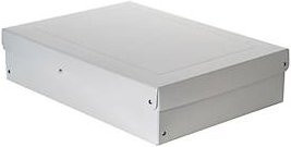 Archivbox Falken PureBox PRO A3 in Weiß, für bis zu 1250 Blatt, mit Beschriftungsfeld, B: 320 mm, T: 440 mm, H: 100 mm - Bild 1