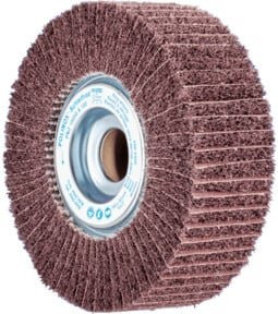 PFERD TOOLS POLINOX Vlies-Schleifrad PNZ A100 für Feinschliff und Finish, Durchmesser: 150 mm, Breite: 50 mm, Bohrung-Ø: 25,4 mm, Farbe: Braun - Bild 1