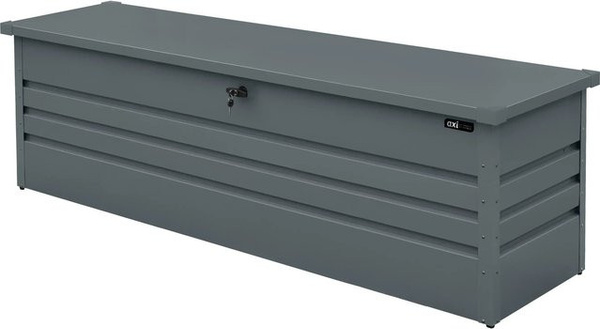 Axi Gartenbox Miles Outdoor Living aus Metall in Anthrazit, B/H/L: 82 x 75 x 185 cm