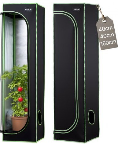 VEVOR Growzelt aus hochreflektierendem 600D Mylar mit Beobachtungsfenster und Bodenwanne, H x B x T: 160 x 40 x 40 cm - Bild 1