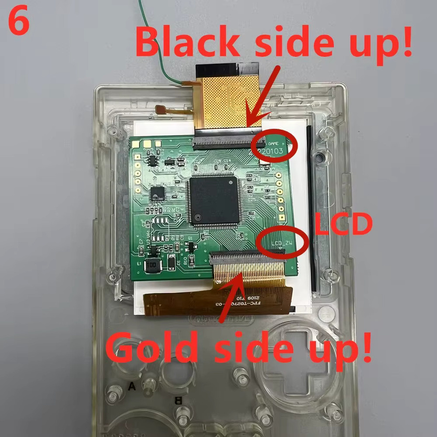 ZCGM IPS-LCD-Bildschirm für Gameboy Pocket, 2,6 Zoll, hohe Helligkeit - Bild 2