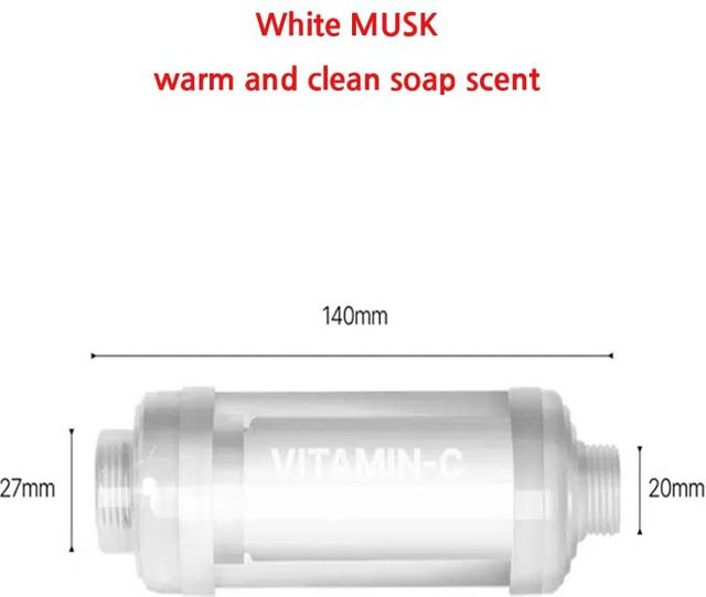 Miraview Aromaduschkopffilter mit Vitamin C, White Musk, Unisex - Bild 1
