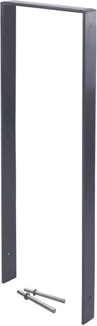 TRUTZHOLM Fahrradanlehnbügel Typ U aus Flachstahl in Anthrazit, B: 119 cm, H: 39 cm, Materialstärke: 13 mm - Bild 1