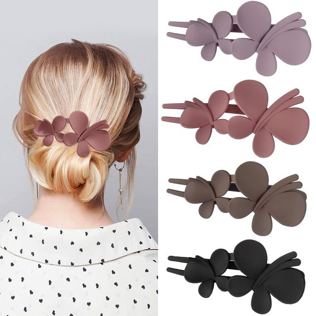 Haarspangen Blume, 4 Stück, Damen - Bild 1