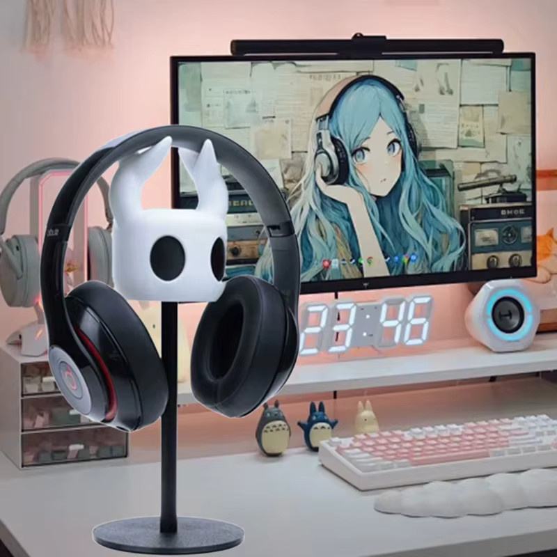 Gmarty Hollow Knight Silksong Spielfigur Kopfhörerständer und Controller-Halter in Weiß - Bild 4
