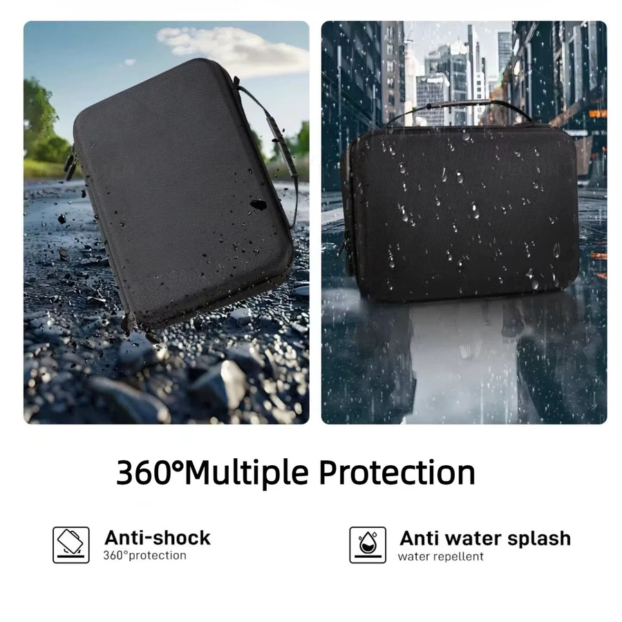 Desiontal Kamera-Tragetasche in Schwarz für Insta360 X5 X4 X3 und DJI Action 6 sowie GoPro Zubehör - Bild 4