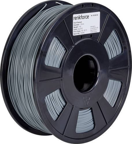 Renkforce PLA Pro Filament 1,75 mm Grau 1000 g - Bild 1