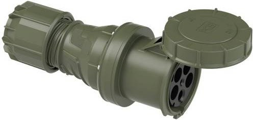 PC Electric Power Twist 245-6.u CEE Kupplung 125A 5polig grün IP67 - Bild 1