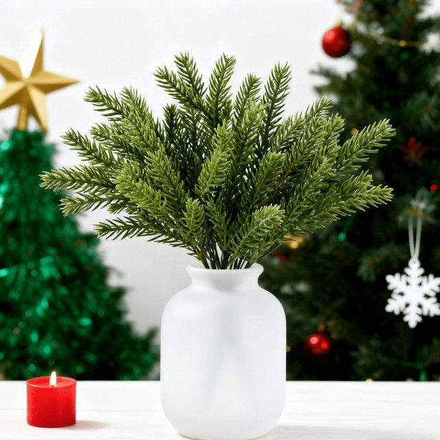 Künstliche Tannennadeln von smr in Grün für deine Weihnachtsbaum Dekoration und DIY Projekte - Bild 1