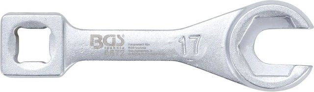 BGS Kraftstoff Leitungsschlüssel für Toyota und Honda, 17 mm, Silber, 3/8 Zoll - Bild 1
