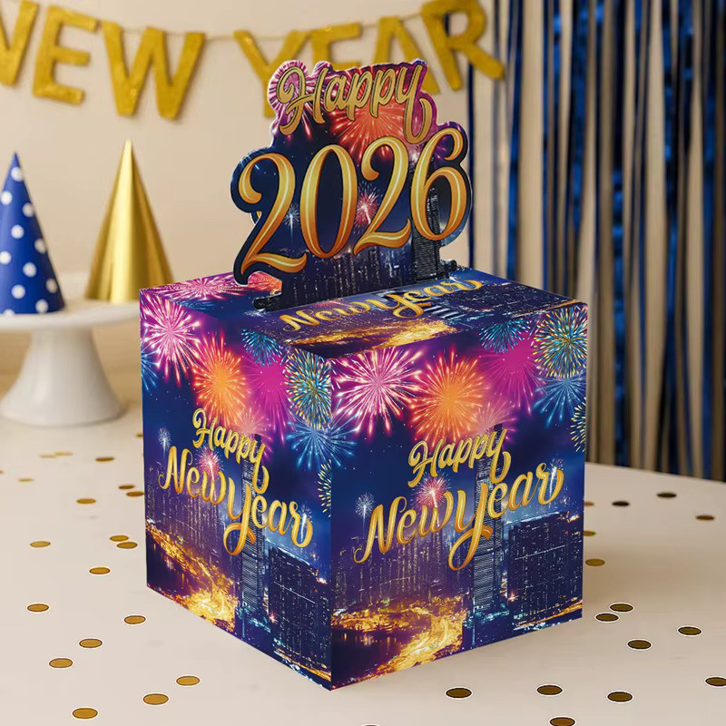 Bunte Weihnachts- und Silvester Geldgeschenkboxen aus Papier für Party und Dekoration - Bild 2