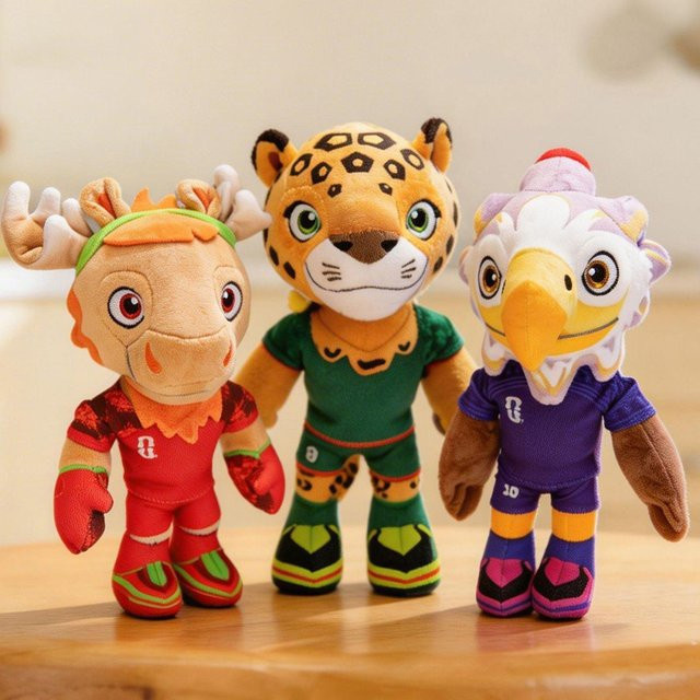 PASSY FIFA-Fußball-Weltmeisterschaft 2026 Kratz-Maskottchen Plüschtier - Bild 1