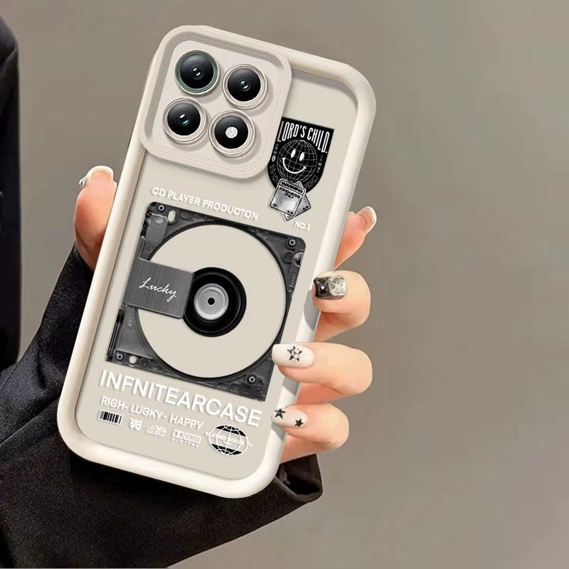 Flexible Silikonhülle für Xiaomi 17 Mi 17 5G mit Retro Record Print Pattern und Shockproof-Schutz - Bild 3