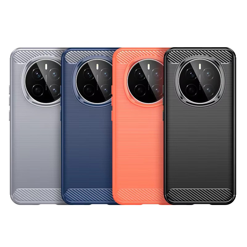 Stoßfeste TPU Carbonfaser Schutzhülle für Honor Magic 7 Pro, Honor Magic 6 5G Lite und Honor Magic 7 in Schwarz - Bild 2