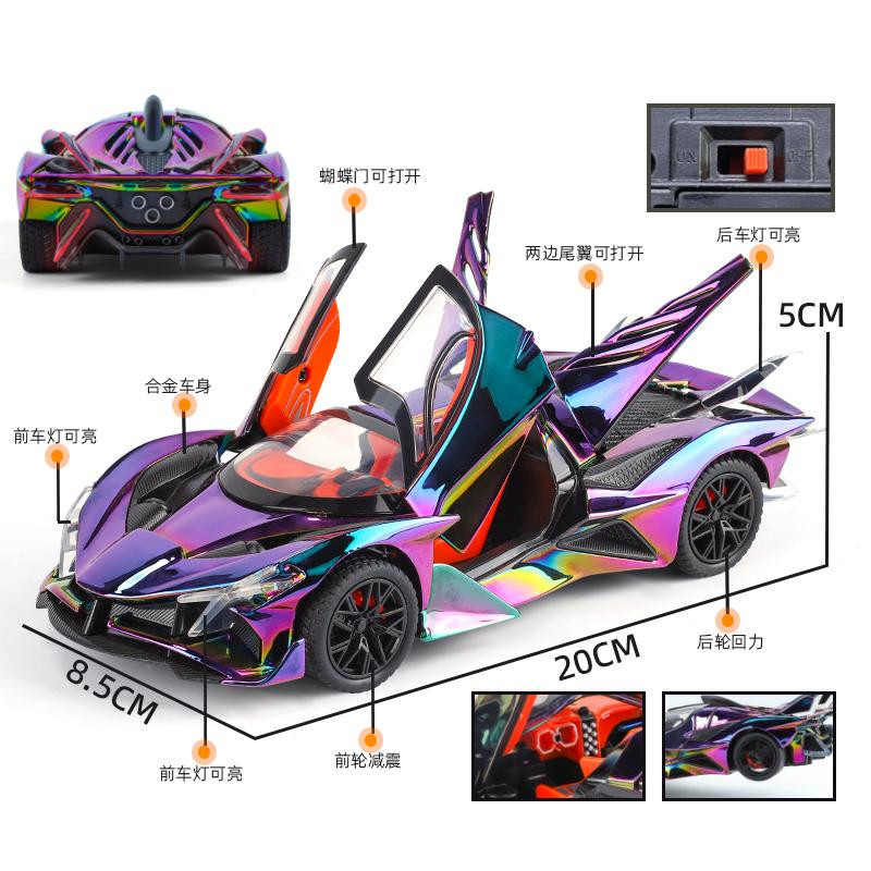 Apollo EVO Hypercar, Rennwagenmodell, 1:24, violett, ab 14 Jahren - Bild 2