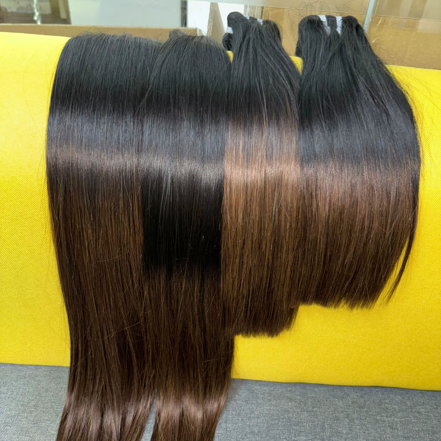 V Beauty Echthaar-Bündel, Ombre-Braun Honig, 50,8 cm - Bild 4