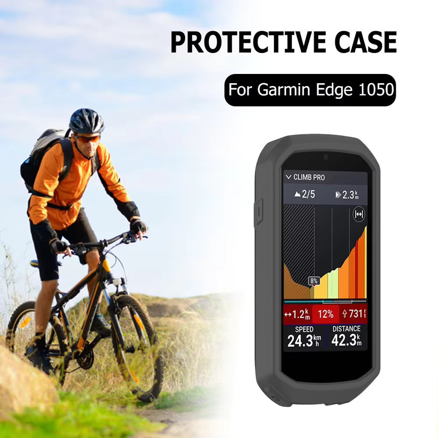 VODOOL Silikonhülle für Garmin Edge 1050 in Schwarz als kratzfester Rundum-Schutz für dein GPS-Gerät - Bild 4