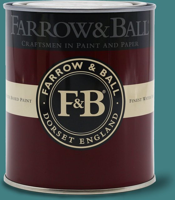 Farrow & Ball Flat Eggshell Wandfarbe Vardo 288 in Türkis, 5 l - Bild 1