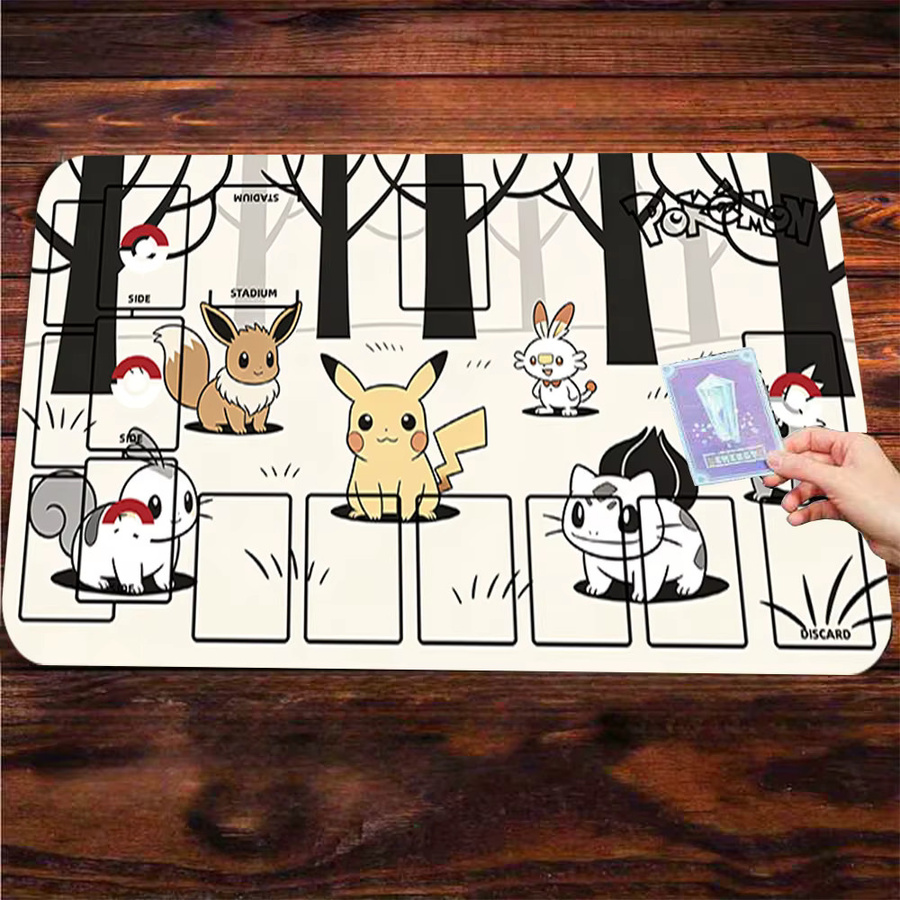 Potdemiel Pokémon Schwarz-Weiß, Gaming-Mauspad, Schreibtischunterlage - Bild 3