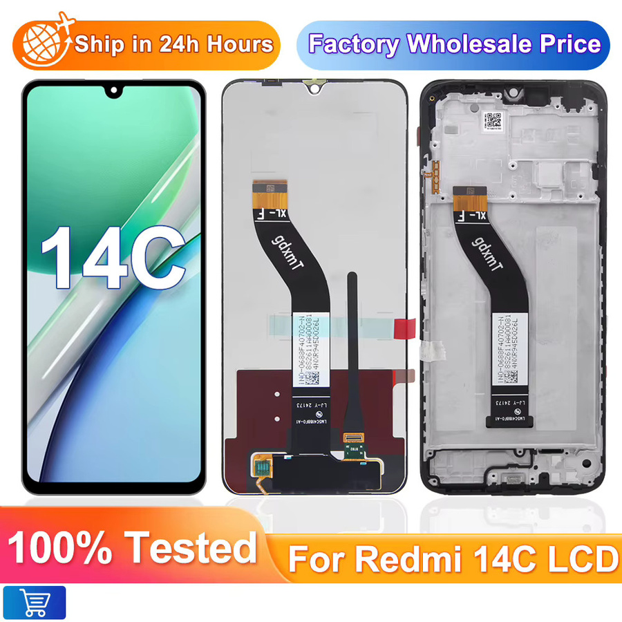 Xiaomi Redmi 14C LCD Display Touchscreen Digitizer Montage in Schwarz für 2411DRN47C und 2409BRN2CA Ersatzdisplay - Bild 2
