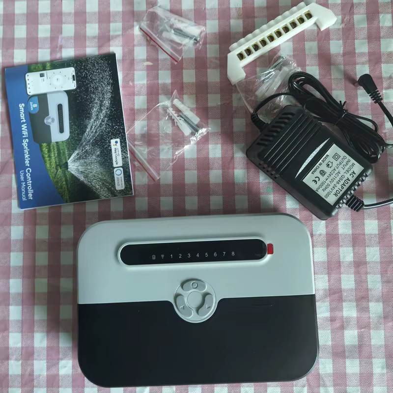 LEICTORY 8-Stationen WLAN Smart Sprinkler-Controller und Magnetventil-Bewässerungssystem für den Innenbereich in Weiß mit Fernsteuerung per App und Alexa-Kompatibilität - Bild 3