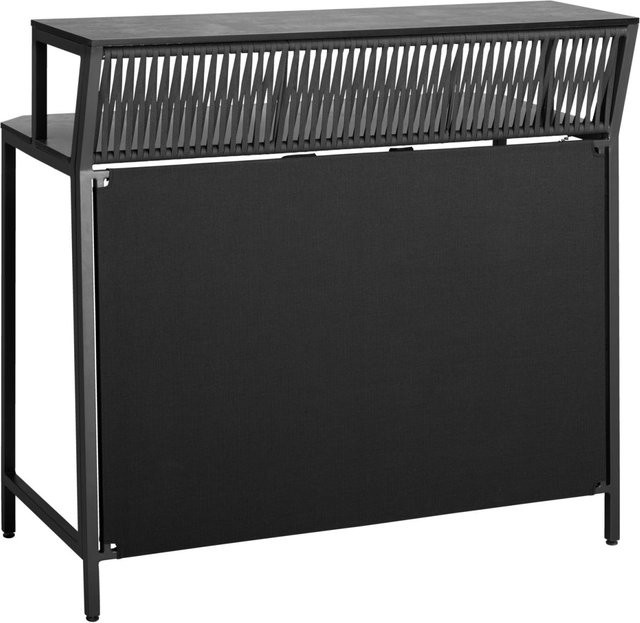 VEGA Outdoorbar Baruba Element Gerade in Anthrazit und Beton, B: 120 cm, T: 56 cm, H: 115 cm - Bild 1