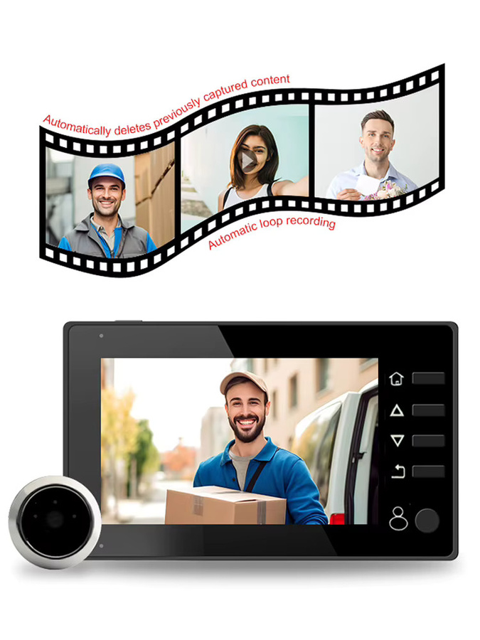 Elecpow Raddar Digitale Türspion-Kamera mit 4,3 Zoll Display, HD-Auflösung, 120° Sichtfeld und smarter PIR-Bewegungserkennung - Bild 6