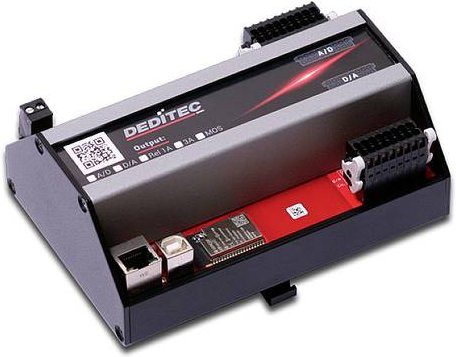 Deditec BSW-AD16-DA4 BS-Modul mit 16 analogen Eingängen, WiFi, Ethernet und USB in Grau - Bild 1