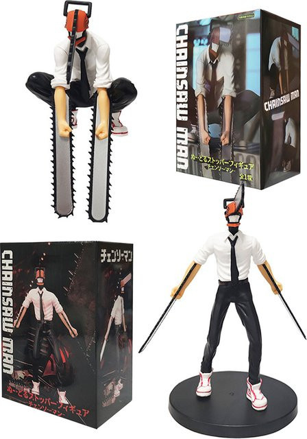 Bandai Chainsaw Man Denji Actionfiguren, 2-teiliges Set - Bild 1