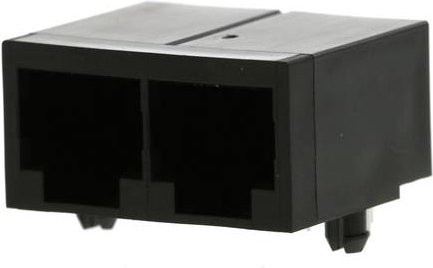 Molex 432236101 Gang Jack Expandable Buchse für Sensoren, 6-polig, Schwarz - Bild 1