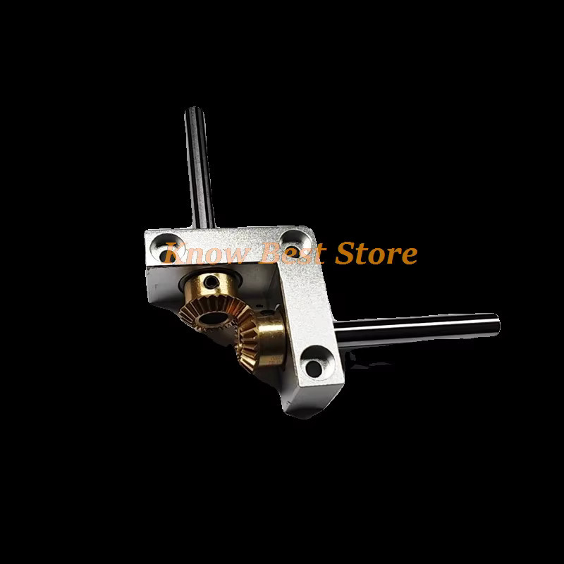 HAOYUNMA Mini-Winkelgetriebe 90-Grad-Kegelrad-Getriebe mit 1:1-Übersetzung für Modellbau und Übertragung, 4/5mm - Bild 2
